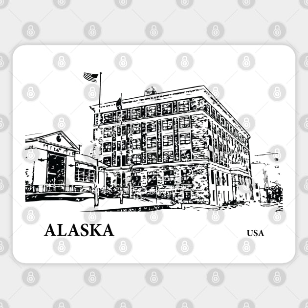 Alaska USA Magnet by Lakeric